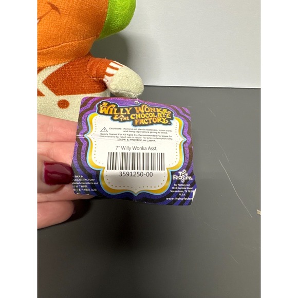 Willy Wonka & The Chocolate Factory Oompa Loompa 7" Plush Toy Factory W/ Tag - Picture 4 of 9